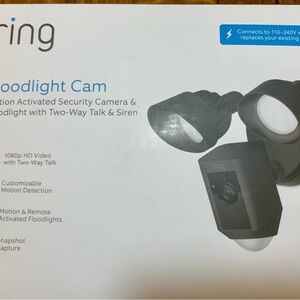 Ring Black Floodlight Camera with Night Vision